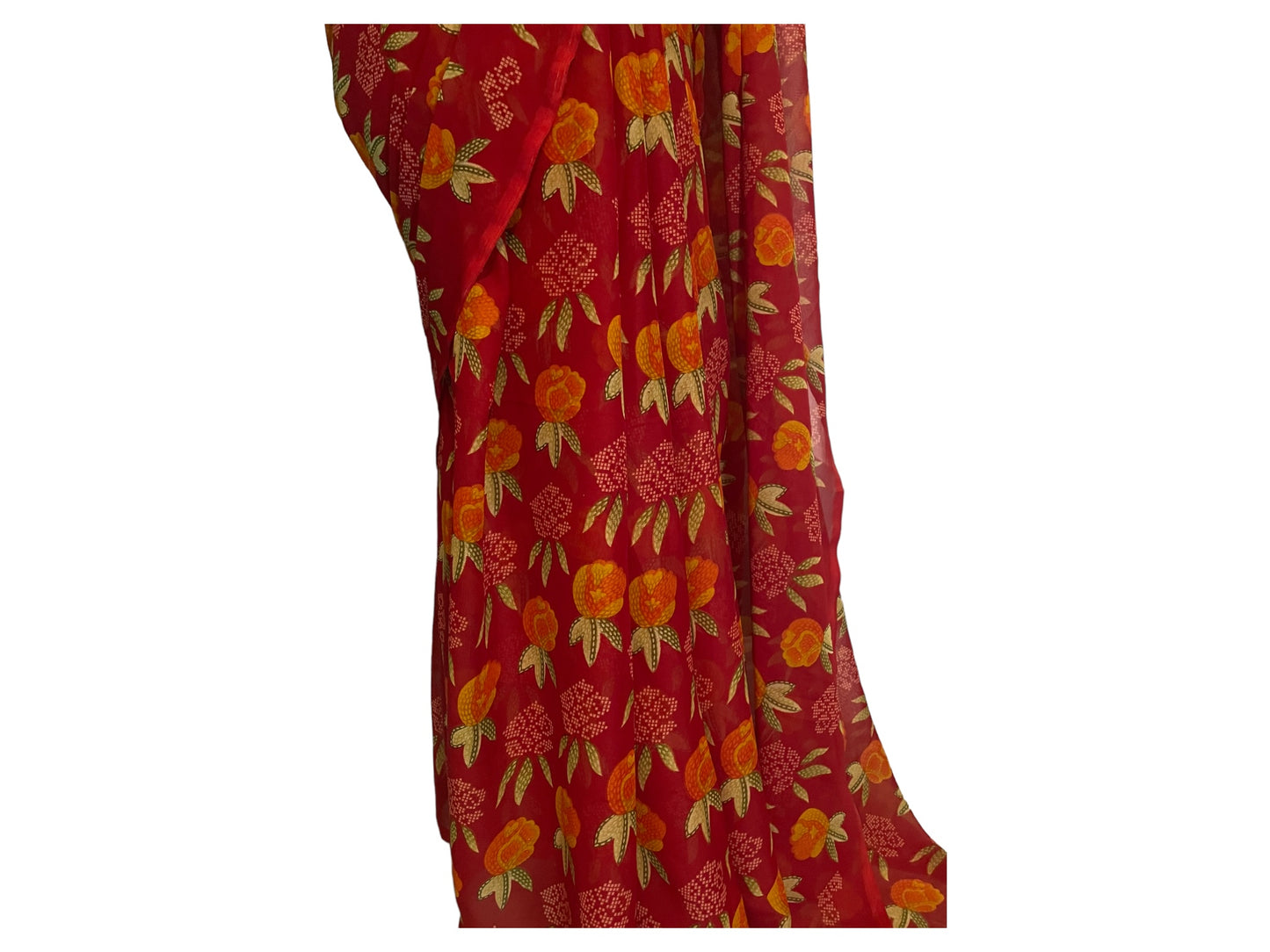 Chiffon Saree - lalighuras print