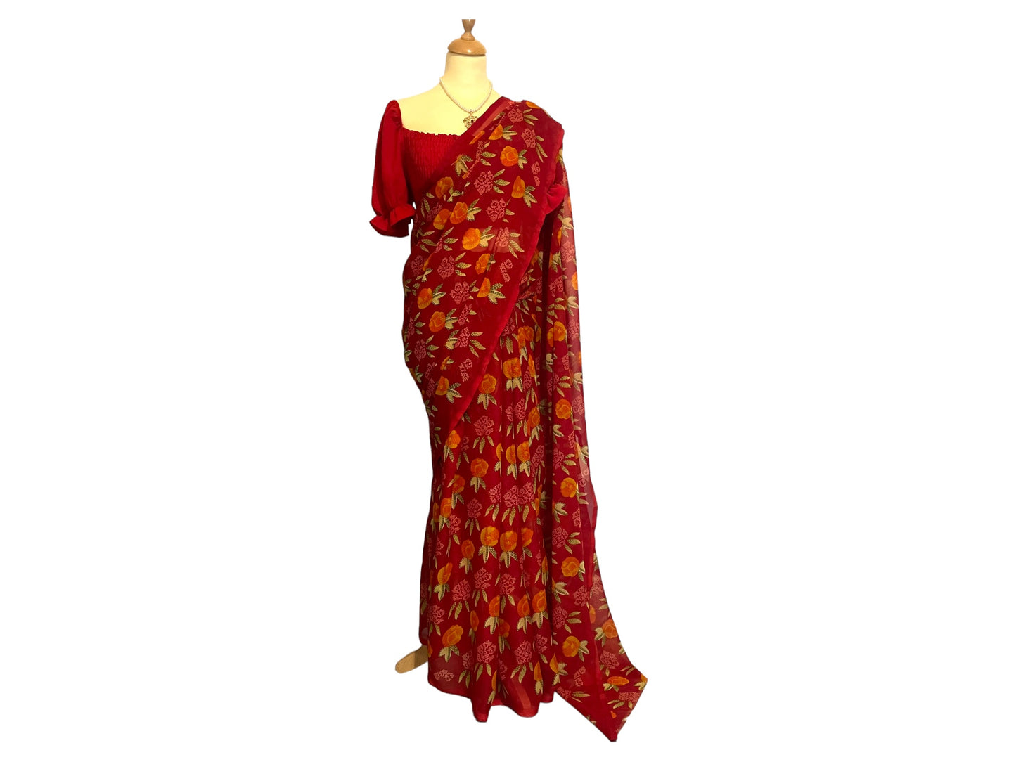 Chiffon Saree - lalighuras print
