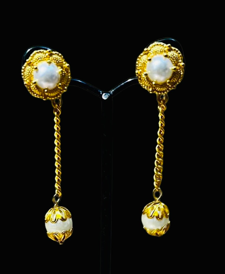 Gold plated Tibetan style Earrings