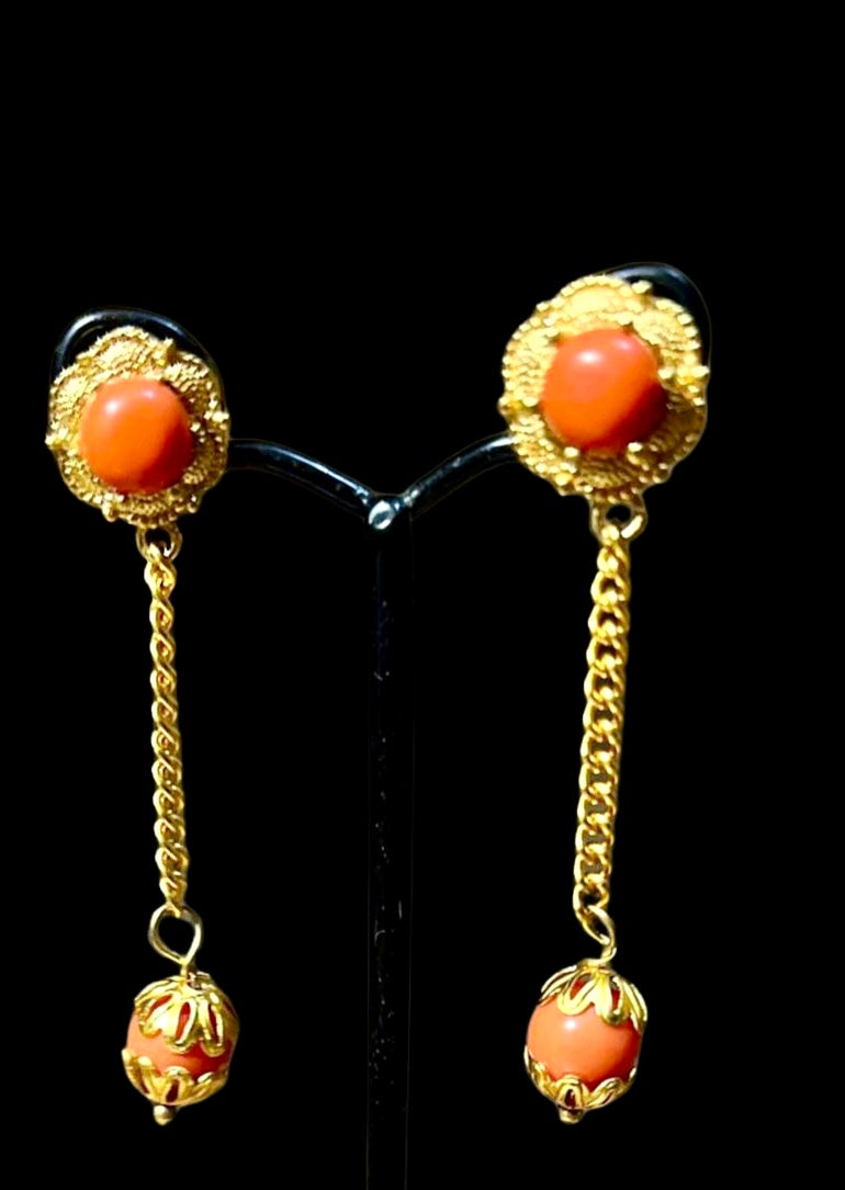 Gold plated Tibetan style Earrings