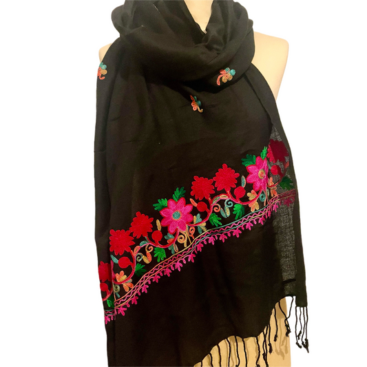 Embroidered Pashmina