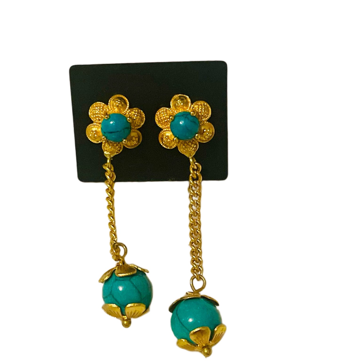 Gold plated Tibetan style Earrings