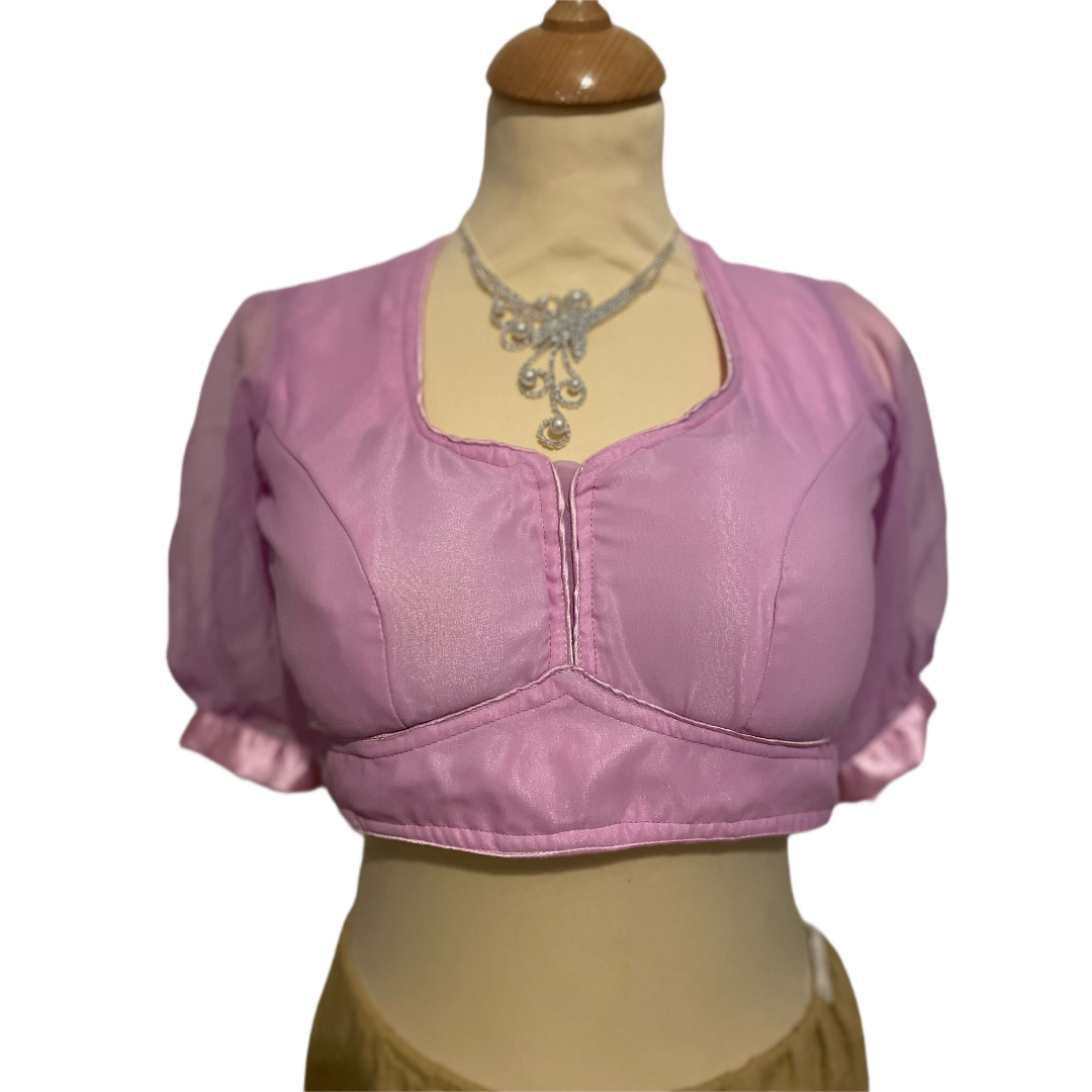 Ready-made cotton Blouse- Light purple/lilac