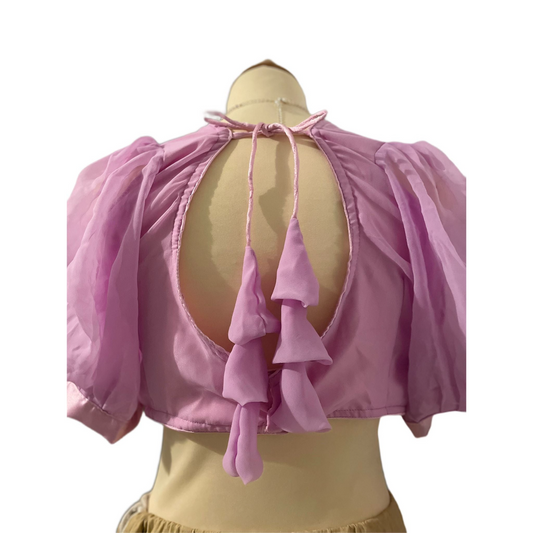 Ready-made cotton Blouse- Light purple/lilac