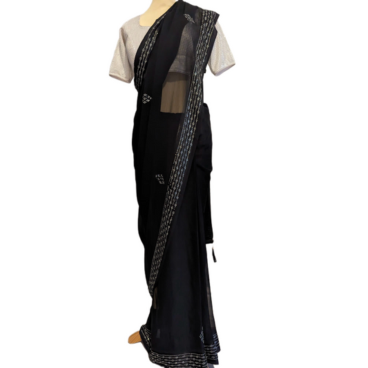 Ready made Black Saree